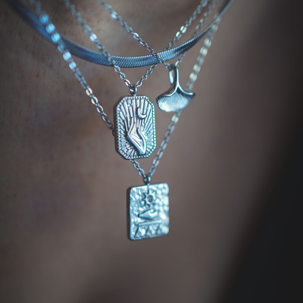 Silver Sun Collana