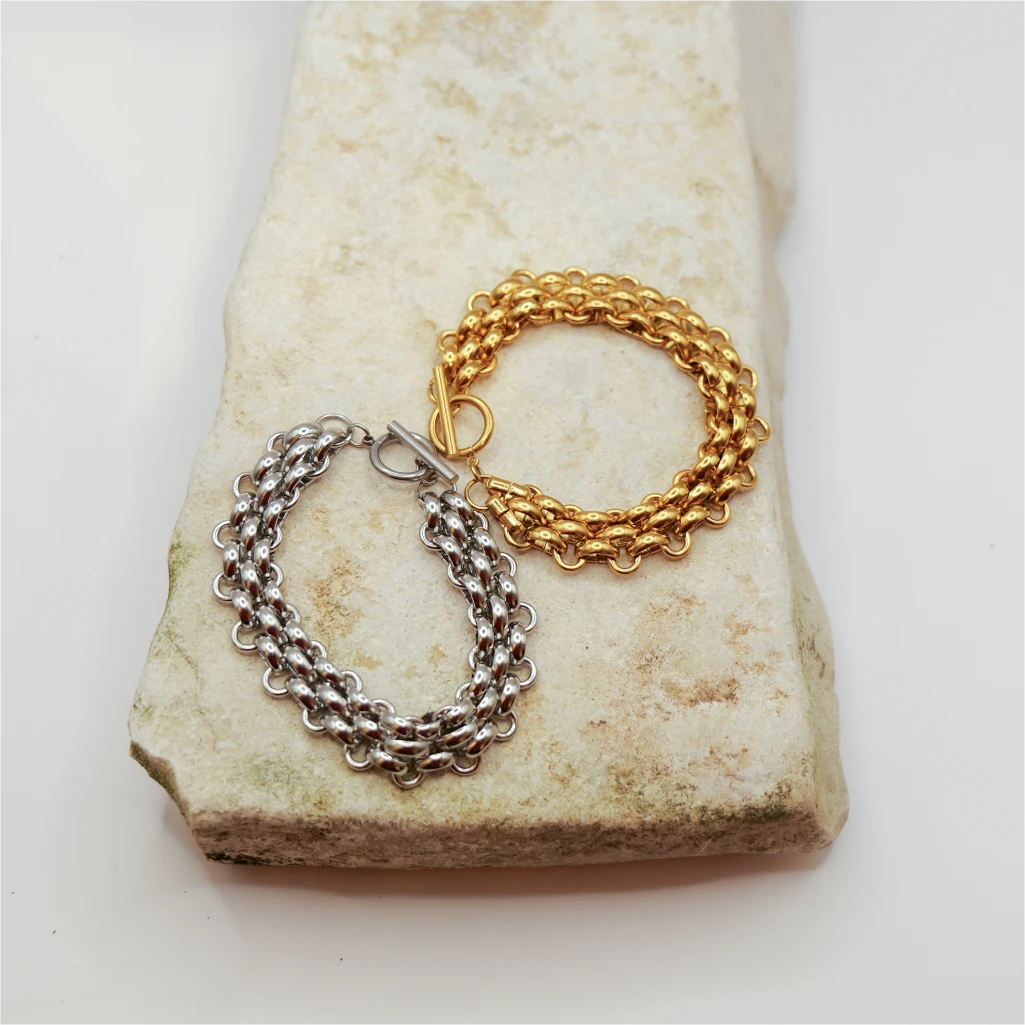 Double Chain Bracciale