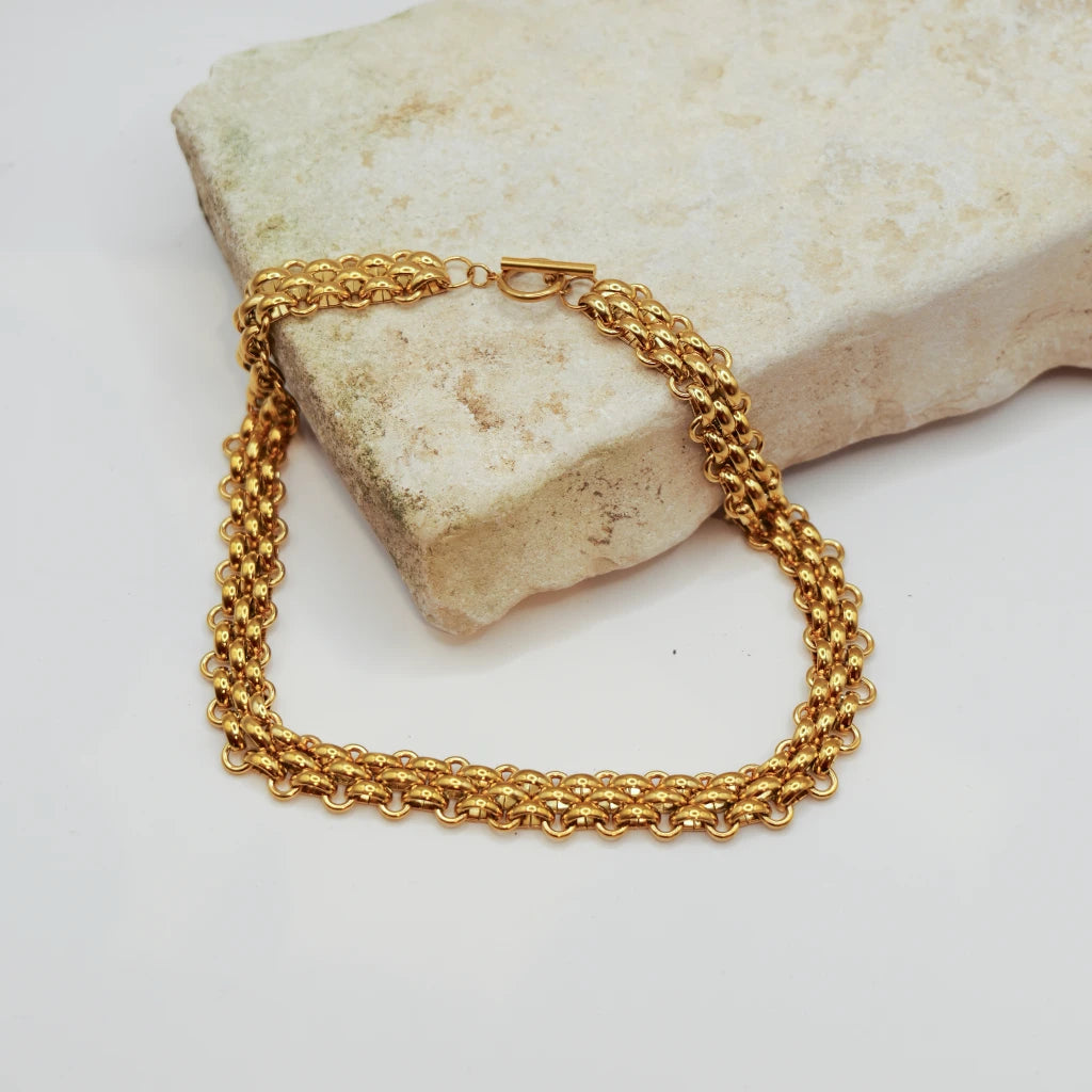 Double Chain Collana