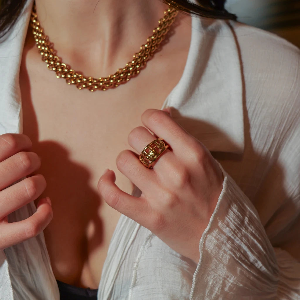 Double Chain Collana