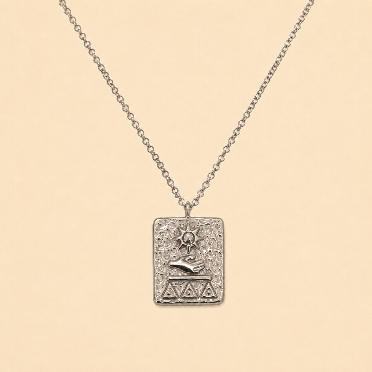 Silver Sun Collana