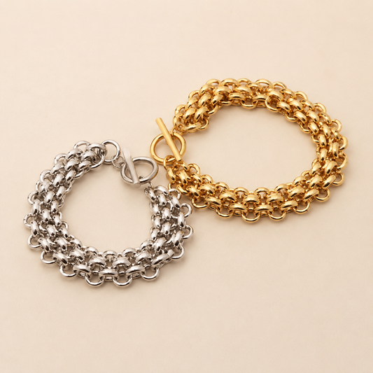 Double Chain Bracciale