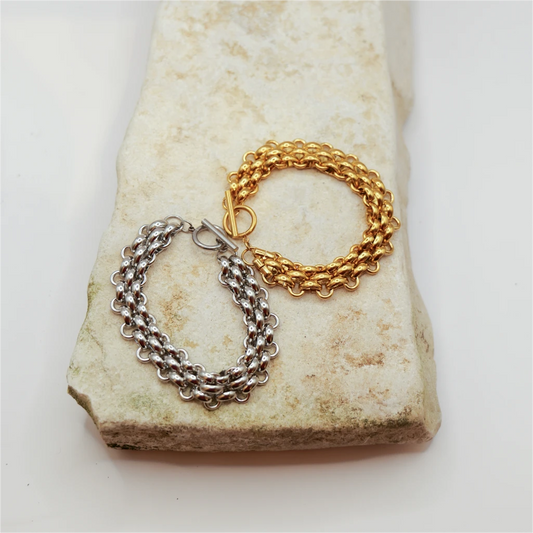 Double Chain Bracciale